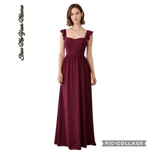Show Me your MUMU maxi dress June in Merlot sleeveless sz med 🎉HP